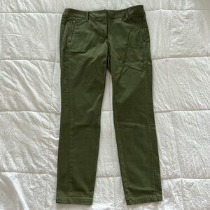 Loft Olive Green Skinny Work Pant Size 8